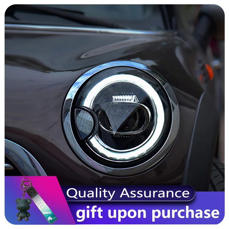 

Аксессуары для транспортных средств для BMW MINI Cooper R55 R56 R57 2007-2013, передний фонарь DRL, автомобильная динамическая модернизация, светодиодная линза для фар