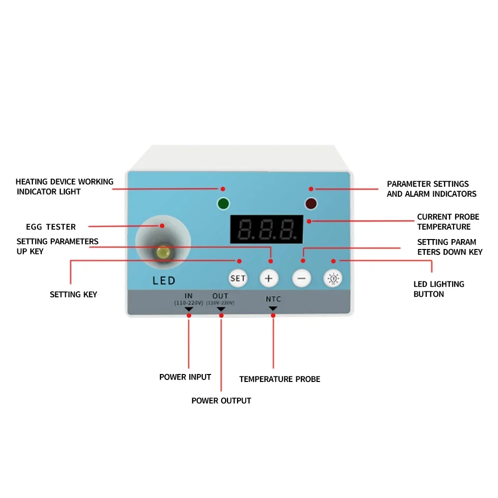 LED Digital Control Temperature Microcomputer Thermostat Switch Thermometer New Thermoregulator AC 110V 220V