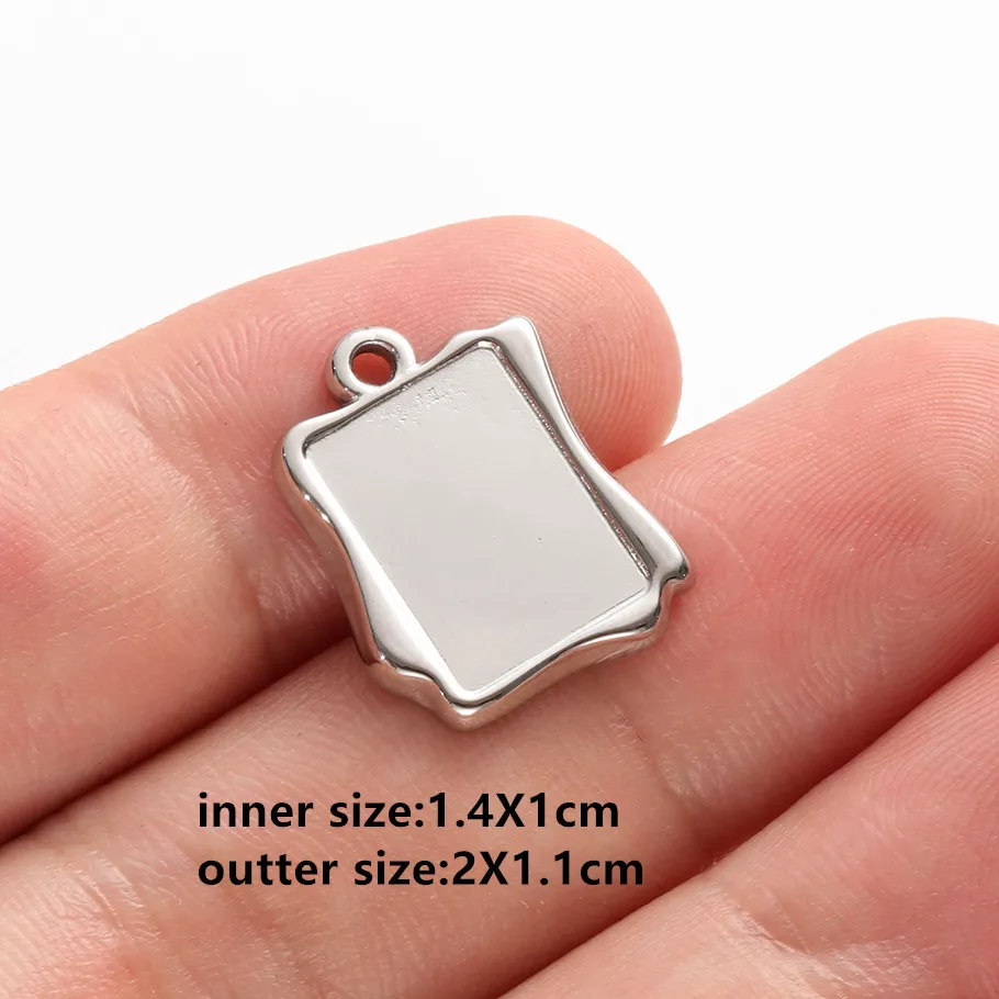 Personalisierbare Cabochon-Basisschablonen aus 304 Edelstahl mit Flügel-Engel-Anhängern für die Schmuckherstellung, handgefertigte Taschen- und Schlüsselanhänger – Detail 8