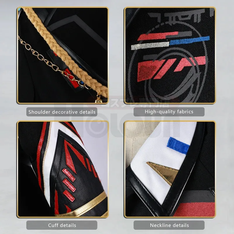 Liebe und Deepspace Spiel Caleb Cosplay Kostüm Uniformen Mantel Hemd Hosen Hut Cos Conventionx;8's,6;