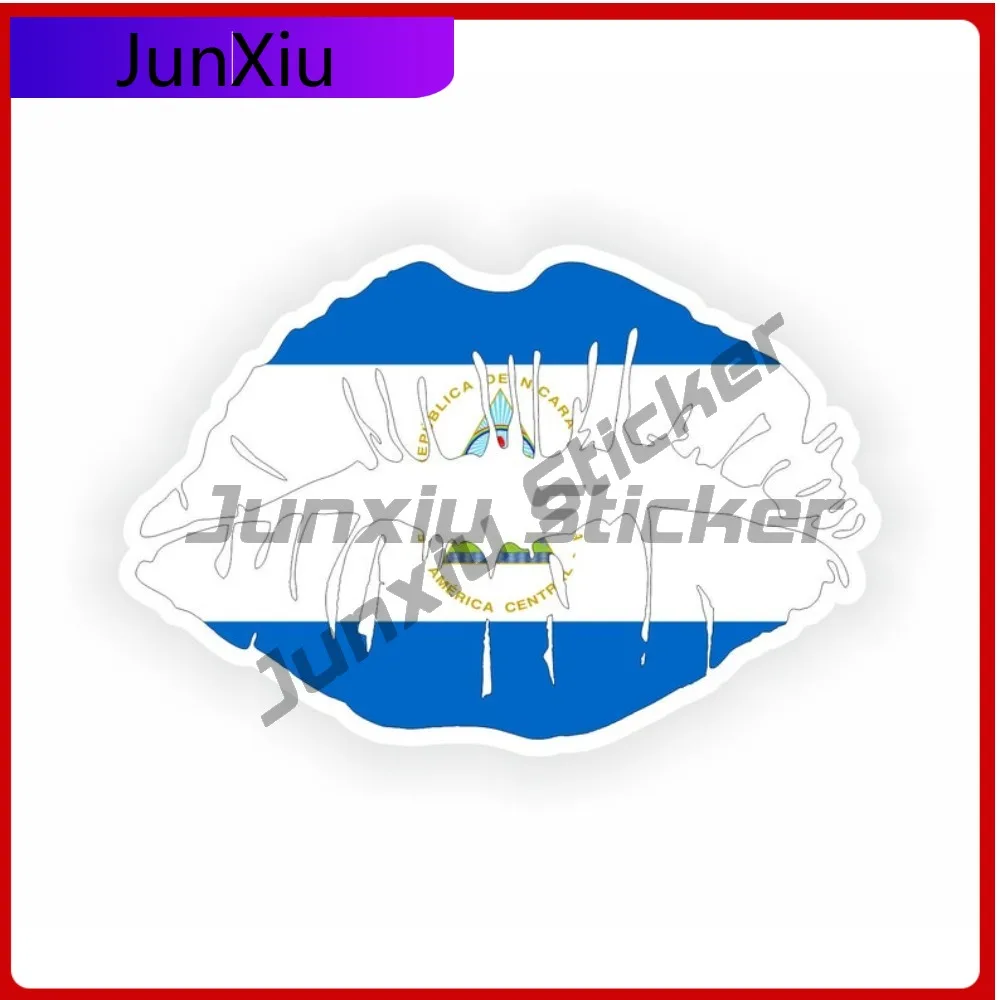 

Nicaragua Lips Flag Personality Auto Styling Detail Designed For Use On Car Body Bumper And Windows