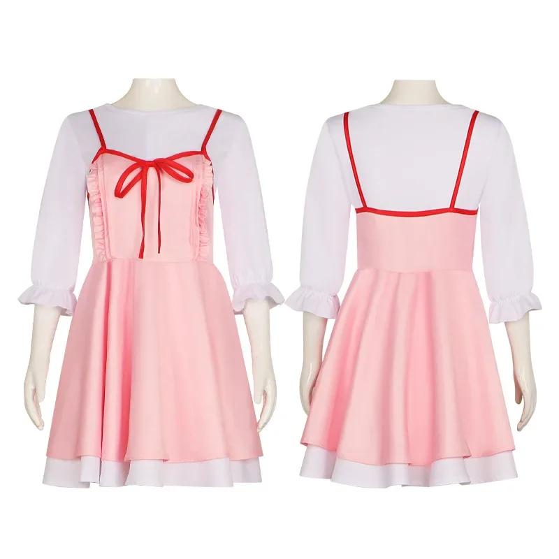 New Anime Your Lie In April Cosplay Shigatsu Wa Kimi No Use Kaori Miyazono First Episode Adult Pink Dress Cosplay Costume Set