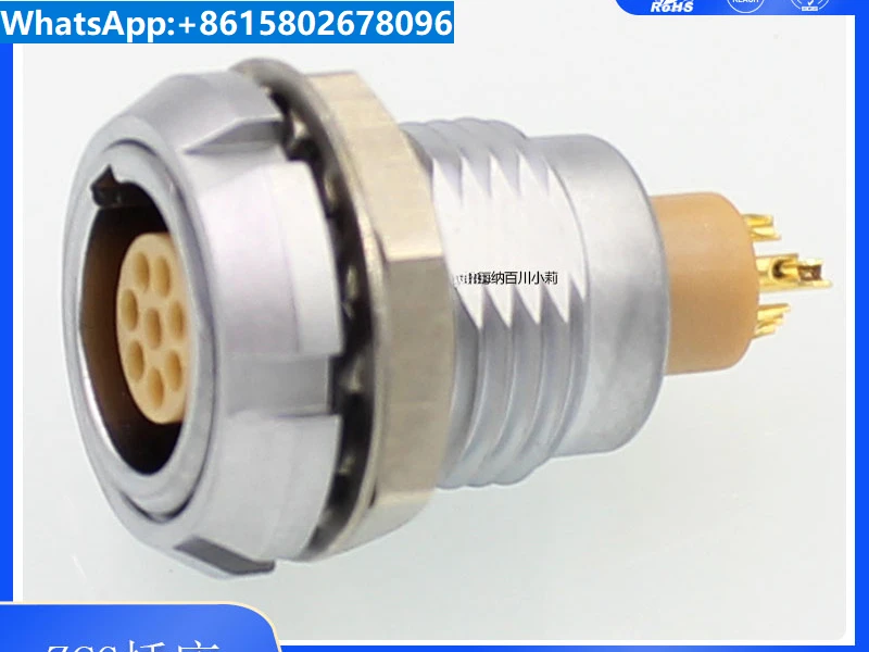 Push-pull self-locking circular connector socket JY-ECG 2B8 core welding connector precision joint