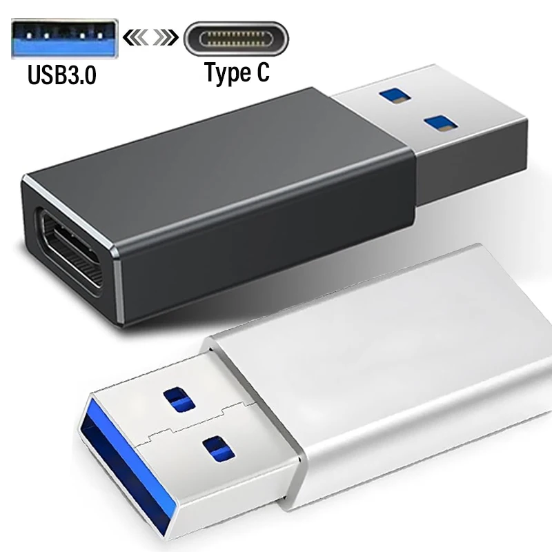 1/2/6pcs Type C Male To USB 3.0 Female OTG Adapter USB3.0 To Type-C Converter for Laptop Macbook Samsung Type-C OTG Converters