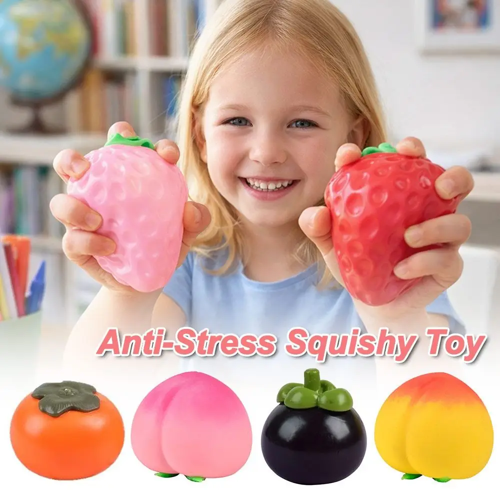 Funny Fruit Shape​​ Squeeze Stretchable ​​ Release Emotion Anti-Stress Squeeze ​​ ​​Non-Toxic & Safe​​ Soft & Durable