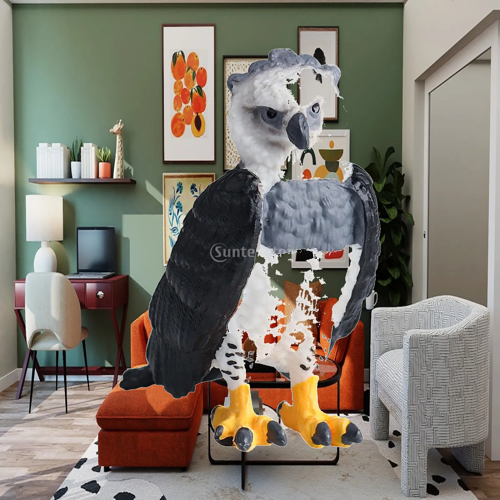 

Bird Model Ornament Eagle Cake Topper Decoration Collectible Table Decor for Shelf Office Room Desk Gifts for Girls Boys