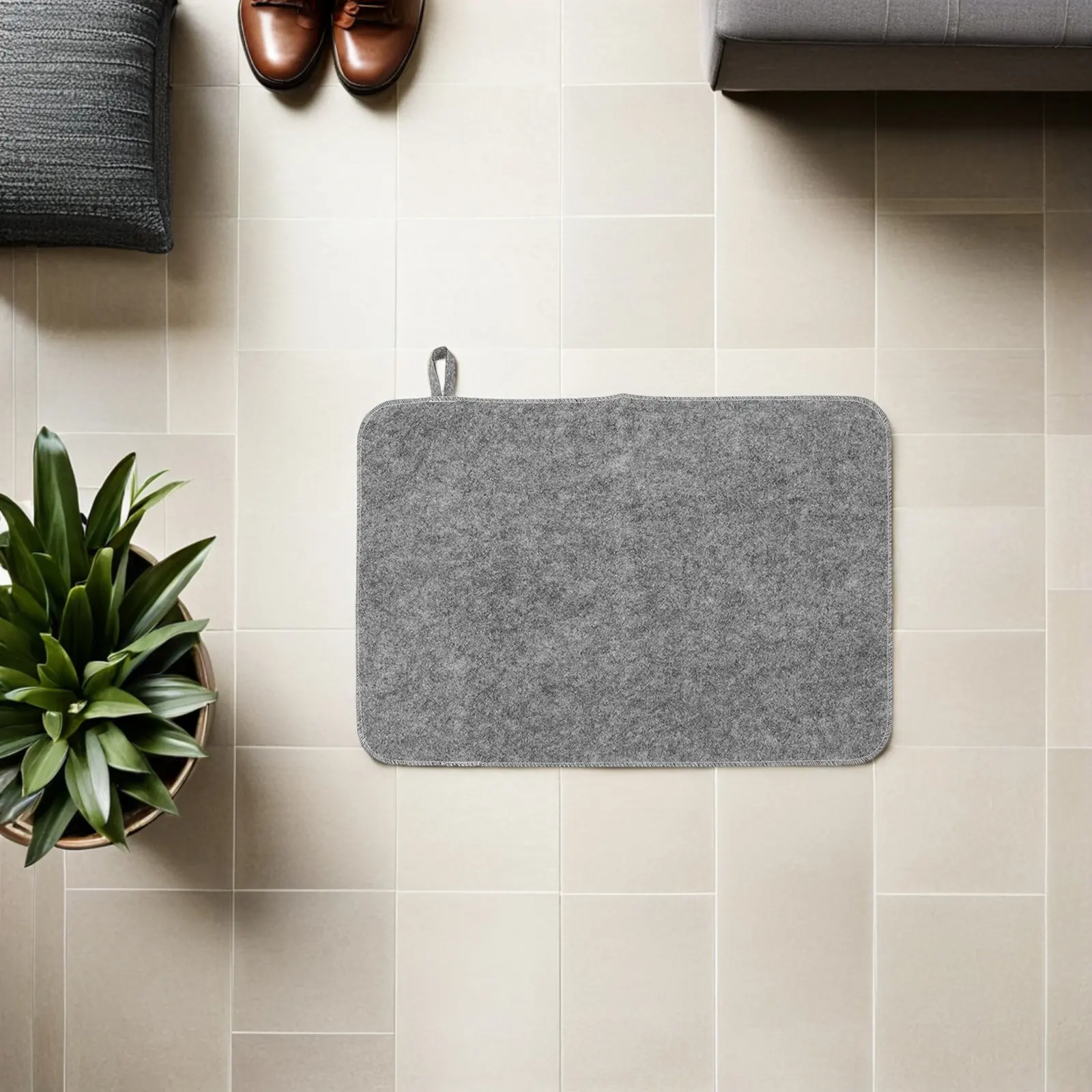 

3Pcs Bathroom Heat Insulation Mat Thickened Non-Slip Felt Sauna Mat Moisture Absorption Shower Floor Cushion Spa Bath House Pad