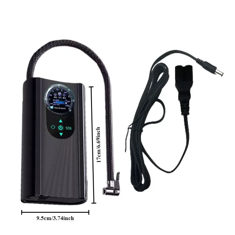 Mini Car Air Pump Electric Air Compressor Digital Tire Inflator Portable Pressure Pump Inflatable Tyre Motorcycle Accessories