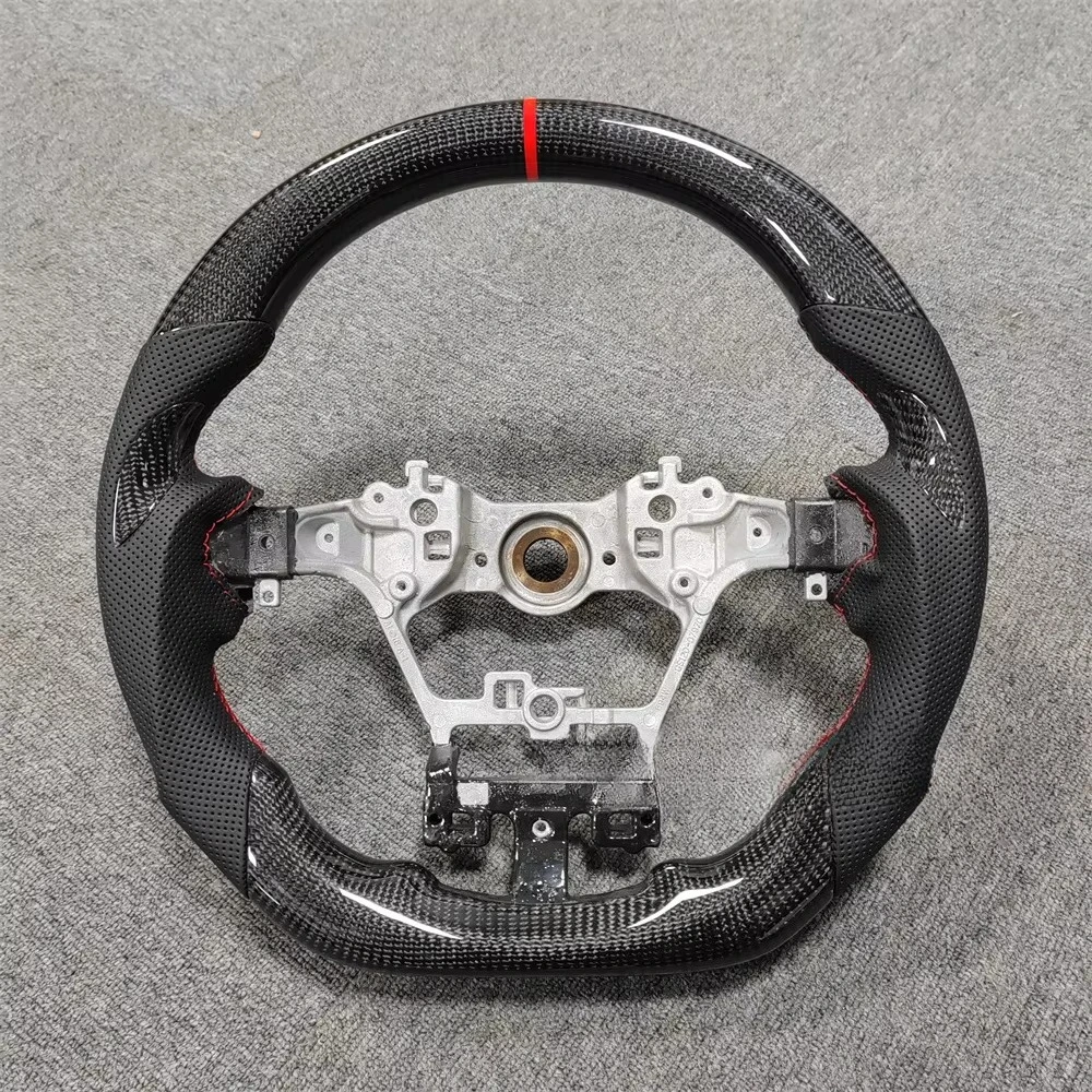 

Car Steering Wheel Replacement For New Hiace 300 2013-2021 Sports Real Carbon Fiber with Leather Steering Wheel Frame Accessory