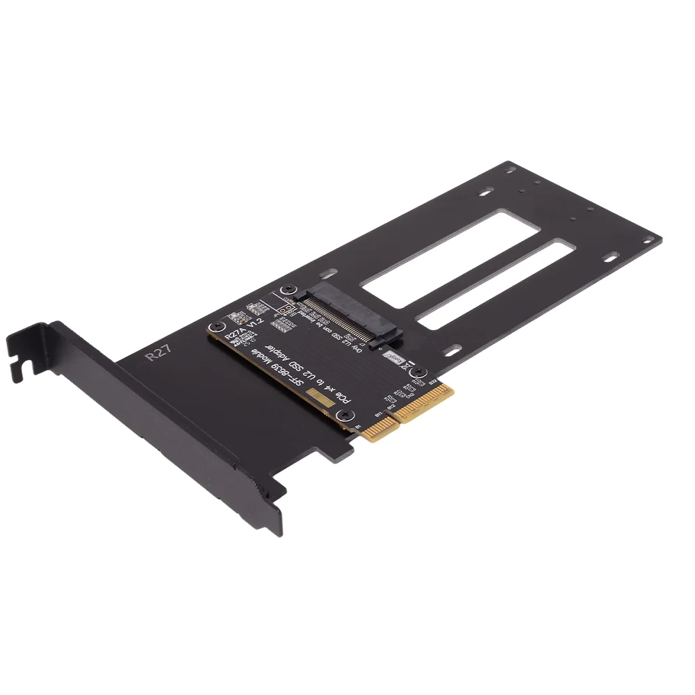ADT-Link PCIe 5.0 X4 to U.2 U.3 E1.S/E3.S SSD Hard Disk Adapter Card PCI-E 4.0 Gen 5/4 4X to E1.S/E3.S Hard Drive SSD Converter