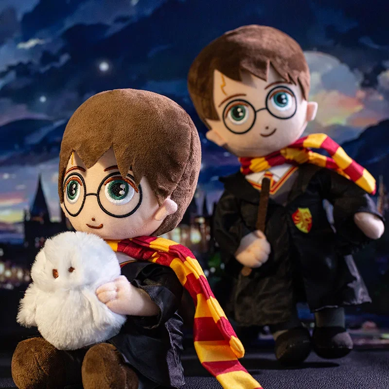 

Милая плюшевая игрушка Гарри Поттера, мягкая фигурка куклы с Гриффиндор, халат, шарф, рождественский подарок для девочек и мальчиков, домашний декор