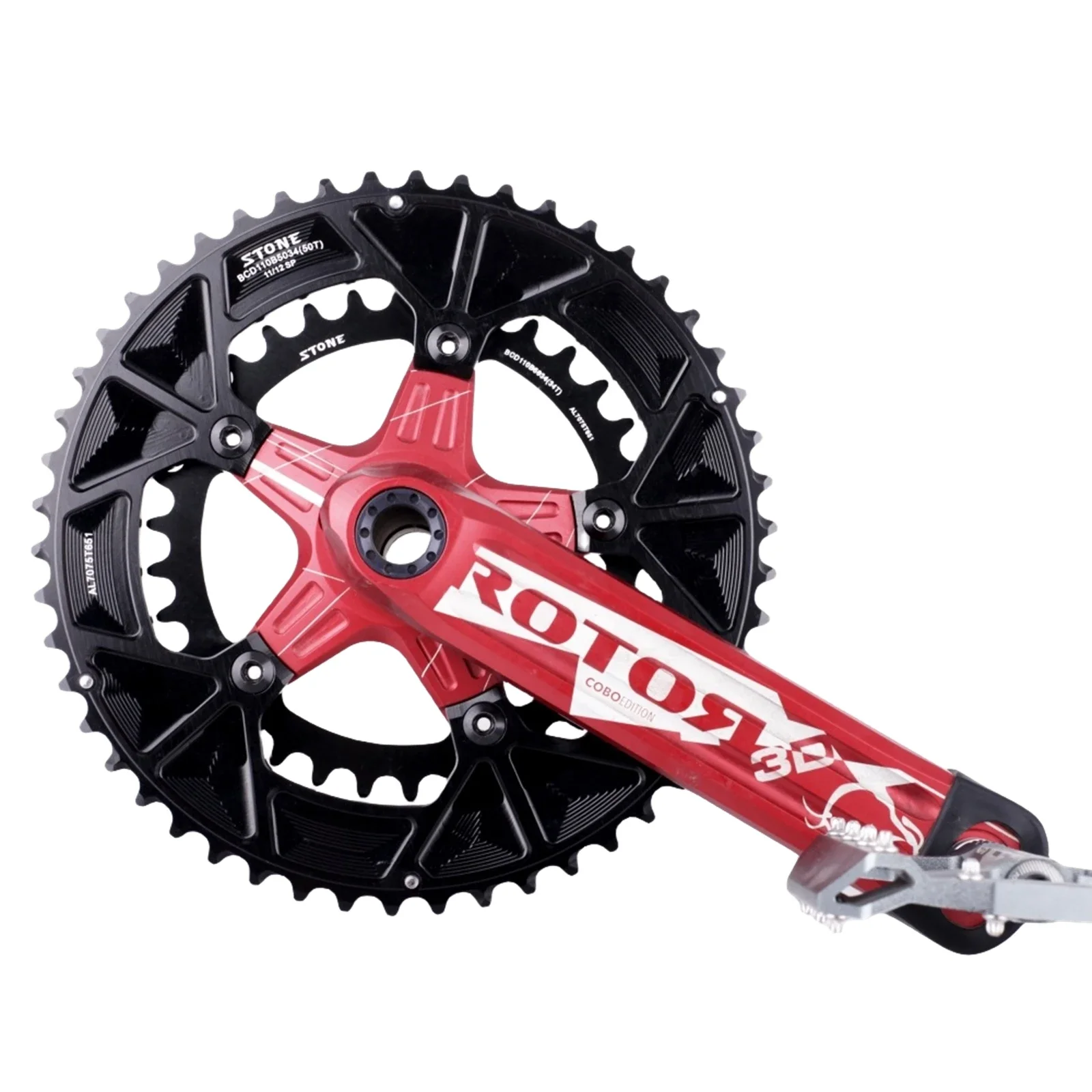 OTA 赤 クランクセット アルミ製 OTA 赤 クランクセット アルミ製