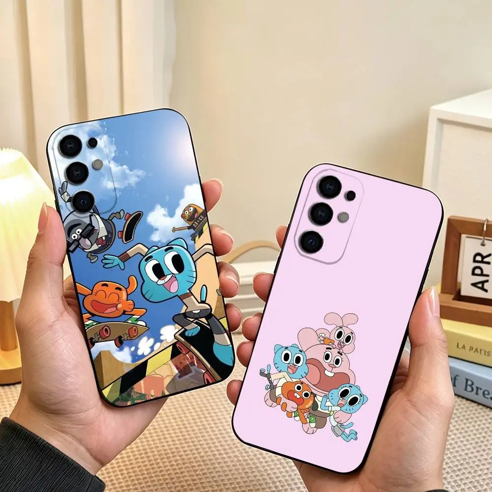 The Amazing World of GumballES  Phone Case For Samsung S26,S25,S24,S23,S22,S21,S30,Ultra,Plus,Fe,Soft Silicone Black Cover Gift