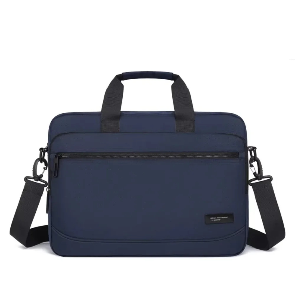 

Waterproof Oxford Briefcase Zipper Closure Multiple Compartments Business Briefcase Large-capacity Square Travel Bag