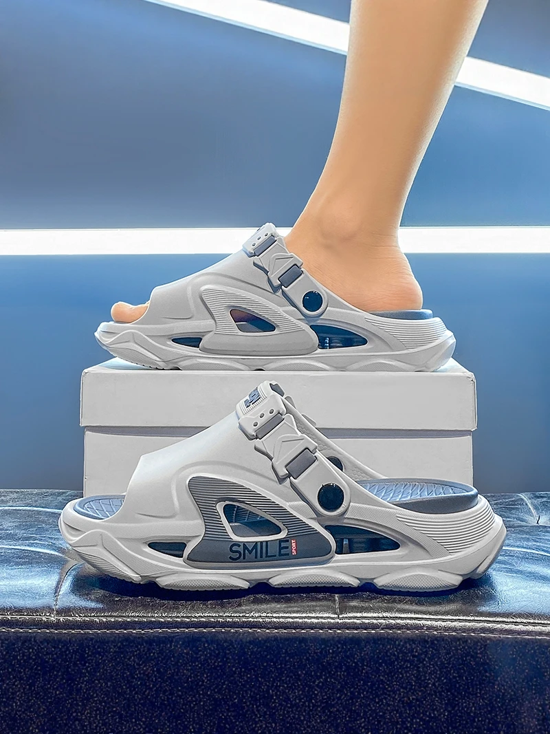 

Men's Summer Outdoor Wear Anti-Slip Wear-Resistant Thick Bottom Slip-Resistant Casual Sports Driving Beach Sandals