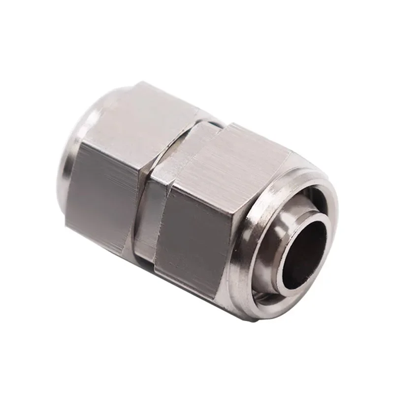 Pneumatic Fast Twist Fittings Air Hose Connectors Straight Push Into 6mm 8mm 10mm Copper Nickel Plated Quick Screw Connector