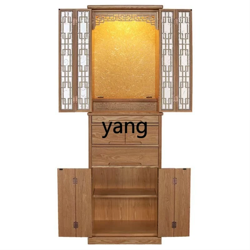

LMM new Chinese vertical cabinet, God of Wealth table incense table cabinet table