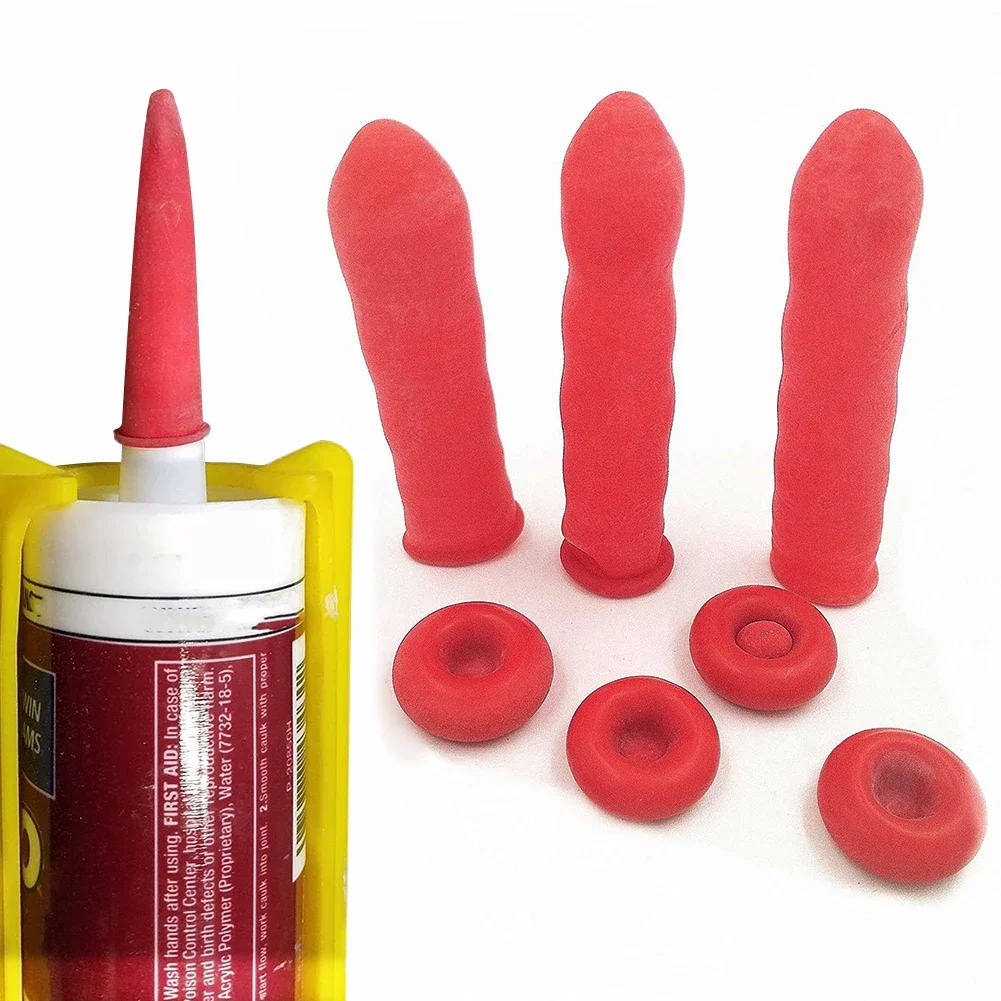 Imagem -03 - Silicone Tubo Bico Cap Substituição Dicas Calafetagem com Cartucho Vermelho Sealant Reposição Home Ferramenta de Construção 1220 Pcs