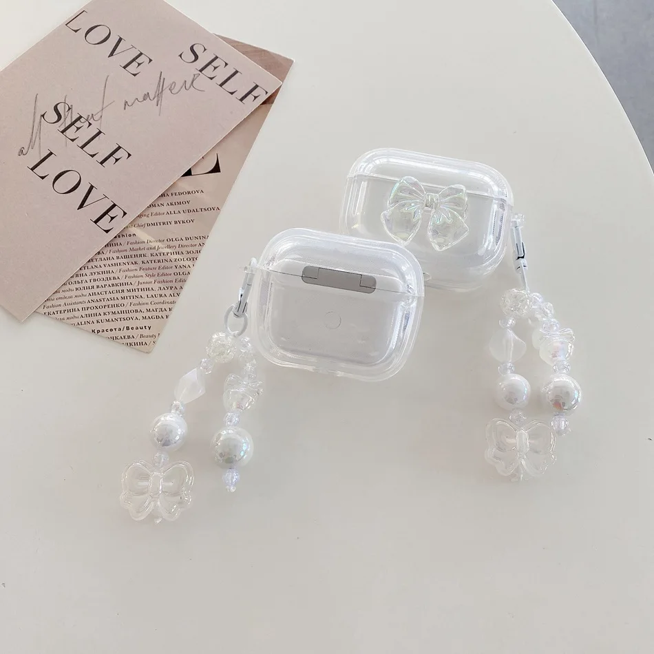 حافظة شفافة من السيليكون لهاتف honor earbuds x3i/3lite ، موضة ، نجوم ، حب ، حماية سماعة أذن