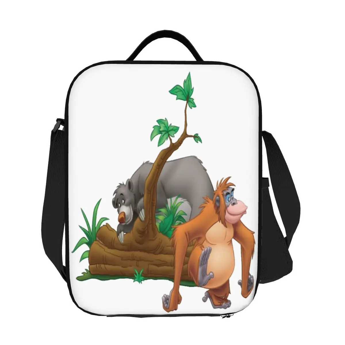 Custom The Jungle Book Cartoon Insulated Lunch Bag for Women Thermal Cooler Bento Box Office Picnic Travel