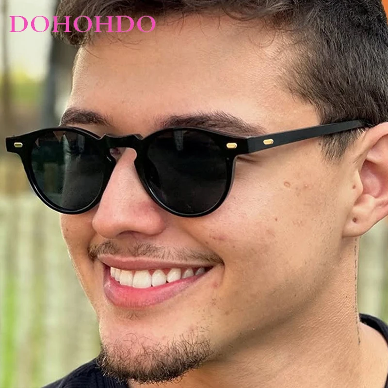 

Classic Round Frame Rivet Decoration Women Sunglasses Luxury Designer Men Sunglass Outdoor Travel Fishing Driving Eyewear UV400