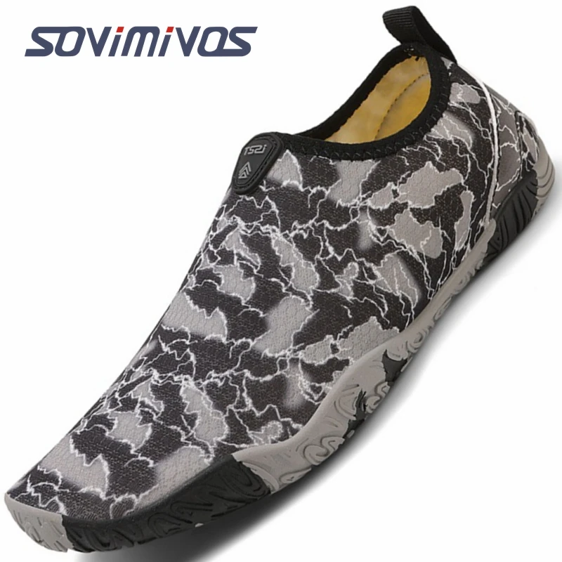 

SOVIMIVOS Quick-Dry Water Sports Barefoot Shoes Aqua Socks for Swim Beach Pool Surf Yoga for Women Men Slippers Sandals