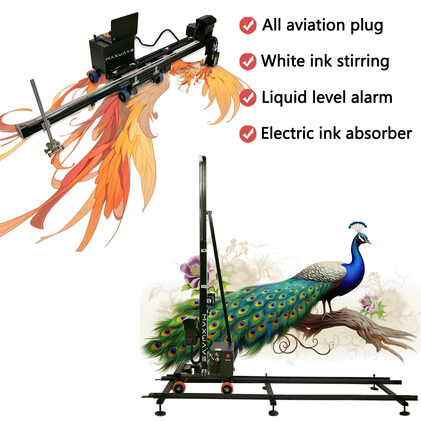 Wallpaper 3D uv intelligent Wall Printer and Floor Printer 3D Vertical Automatic Print on the Wall vertical wall printer for can