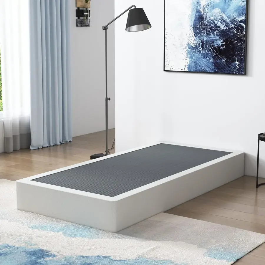 

Металлическое основание для матраса 9 дюймов для односпальной кровати, усиленное, бесшумное, нескользящее, простое в сборке