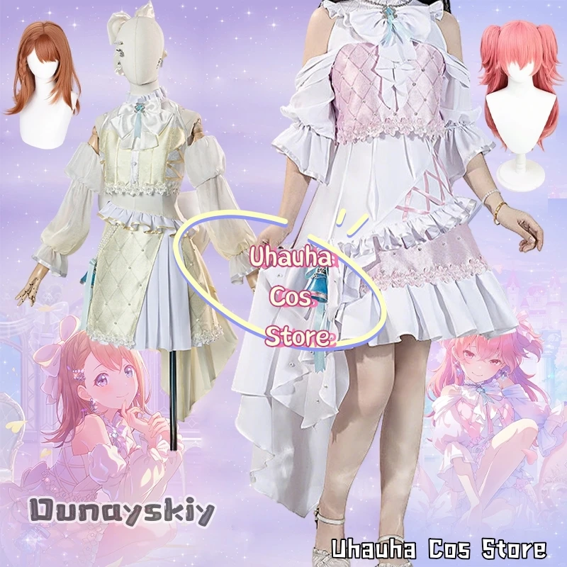 

Костюм для косплея Момой Аире из аниме «Ухауха» (Hanasato Minori), размер S-XL, для Хэллоуина и Рождества, в стиле PJSK