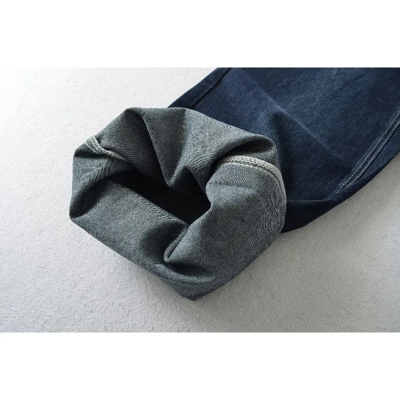 CharmChant Jeans larghi a vita alta blu scuro per donna Pantaloni casual da strada in cotone Cargo Autunno Inverno 2025 Novità in pantaloni in denim