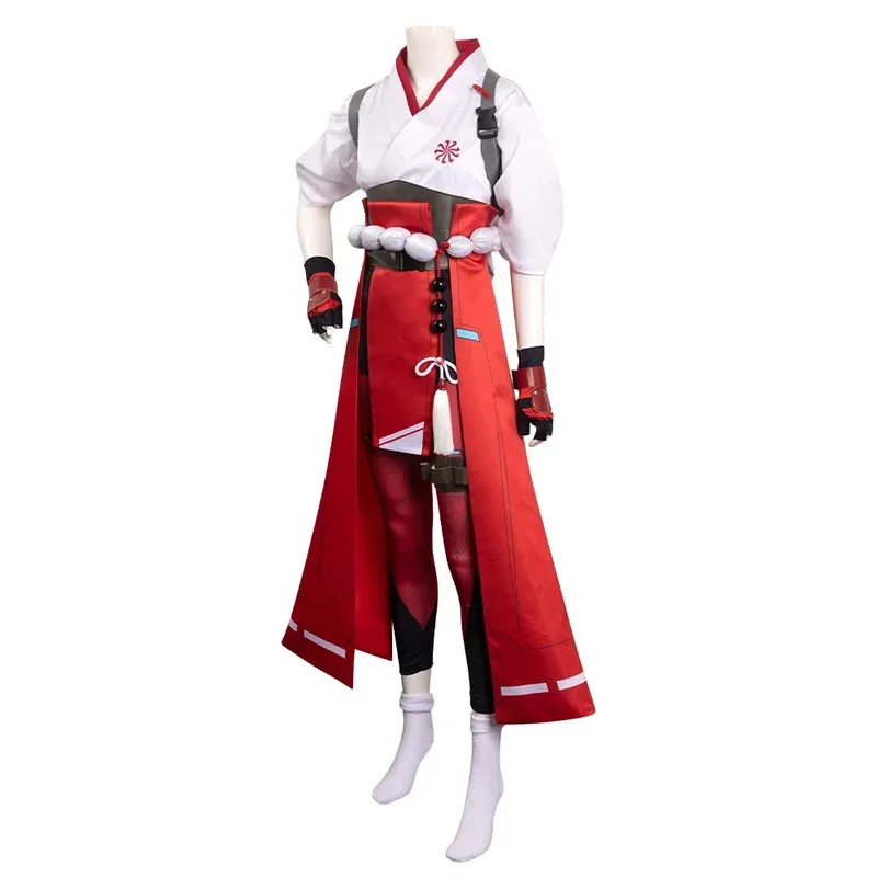 

OW Fantasia Kiriko Косплей Костюм Взрослые Женщины Кимоно Платье Перчатки Наряды Хэллоуин Карнавал Вечеринка Ролевые Игры Костюм yi;4