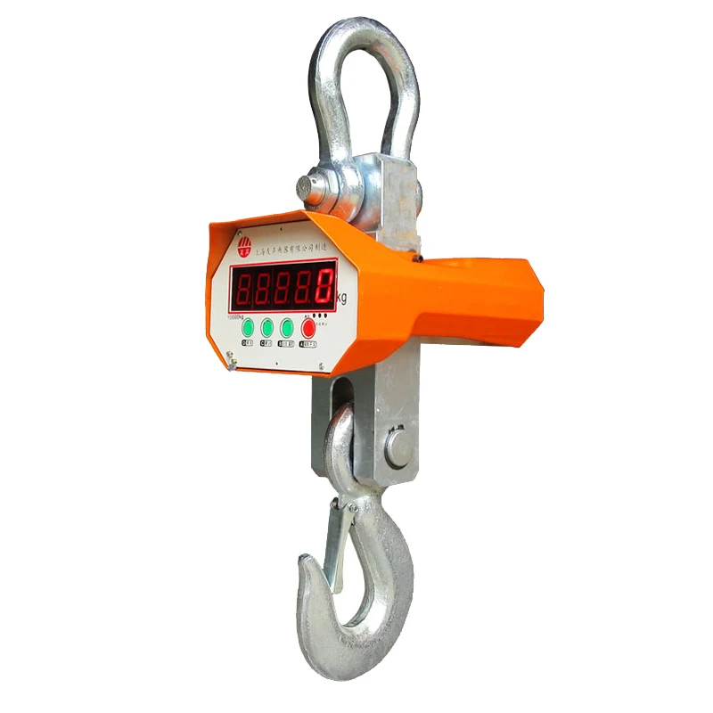 LED display Digital Hanging Scale 5000kg Portable Heavy Duty Crane Scale Backlight Industrial Hook Scales