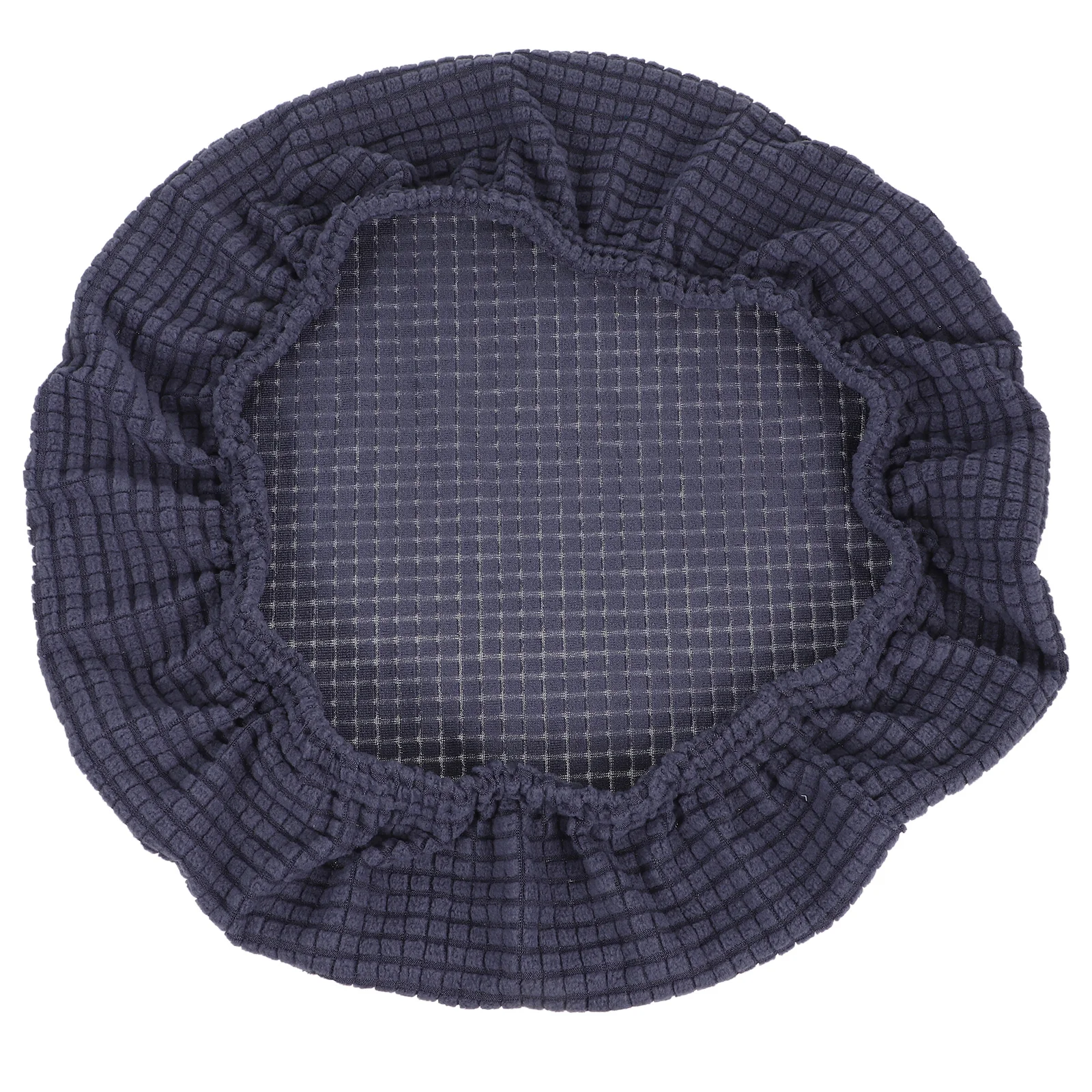 

Chair Cover Grey Decorative Cushion Bar Protector Office Chair Round Seat Replacement Covers Stool Slipcover Round Bar Stool