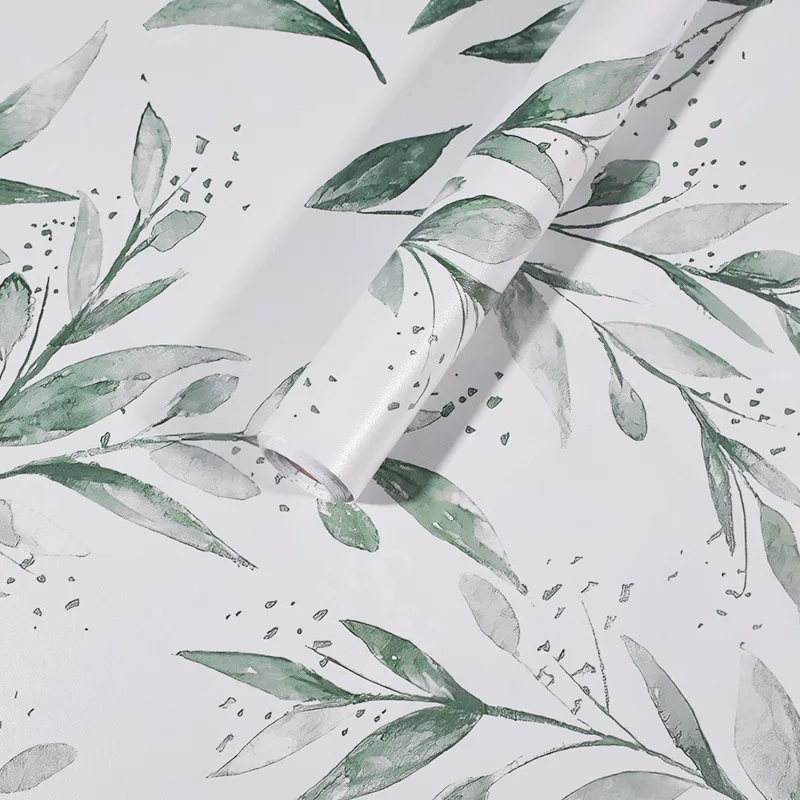 ديكور غرفة النوم والحمام، بولي كلوريد الفينيل السميك المقاوم للماء، ورق حائط ذاتي اللصق مزين بالزهور، ملصقات خزائن المطبخ المقاومة للزيت