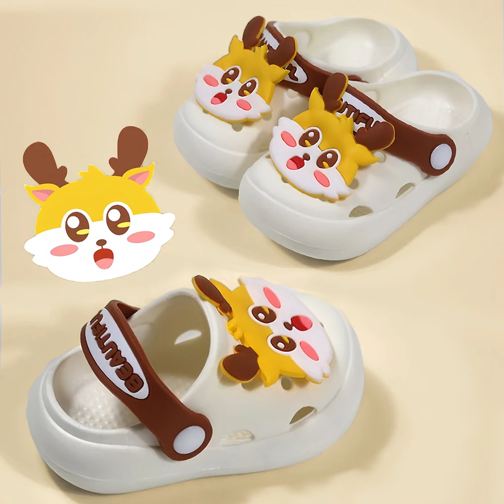 Summer Children's Sandals Cute Cartoon Men's and Women's Beach Shoes Anti slip Home Slippers 0-3-year-old Baby Hole Shoes