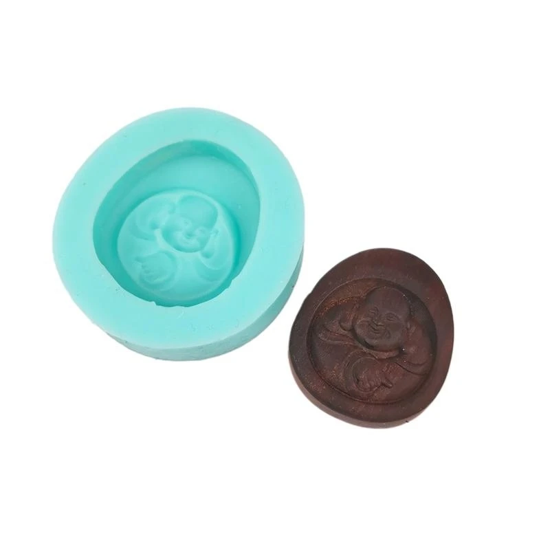 E15E Silicone Mold Lotus Pendant Epoxy Casting Mold Tag Mold