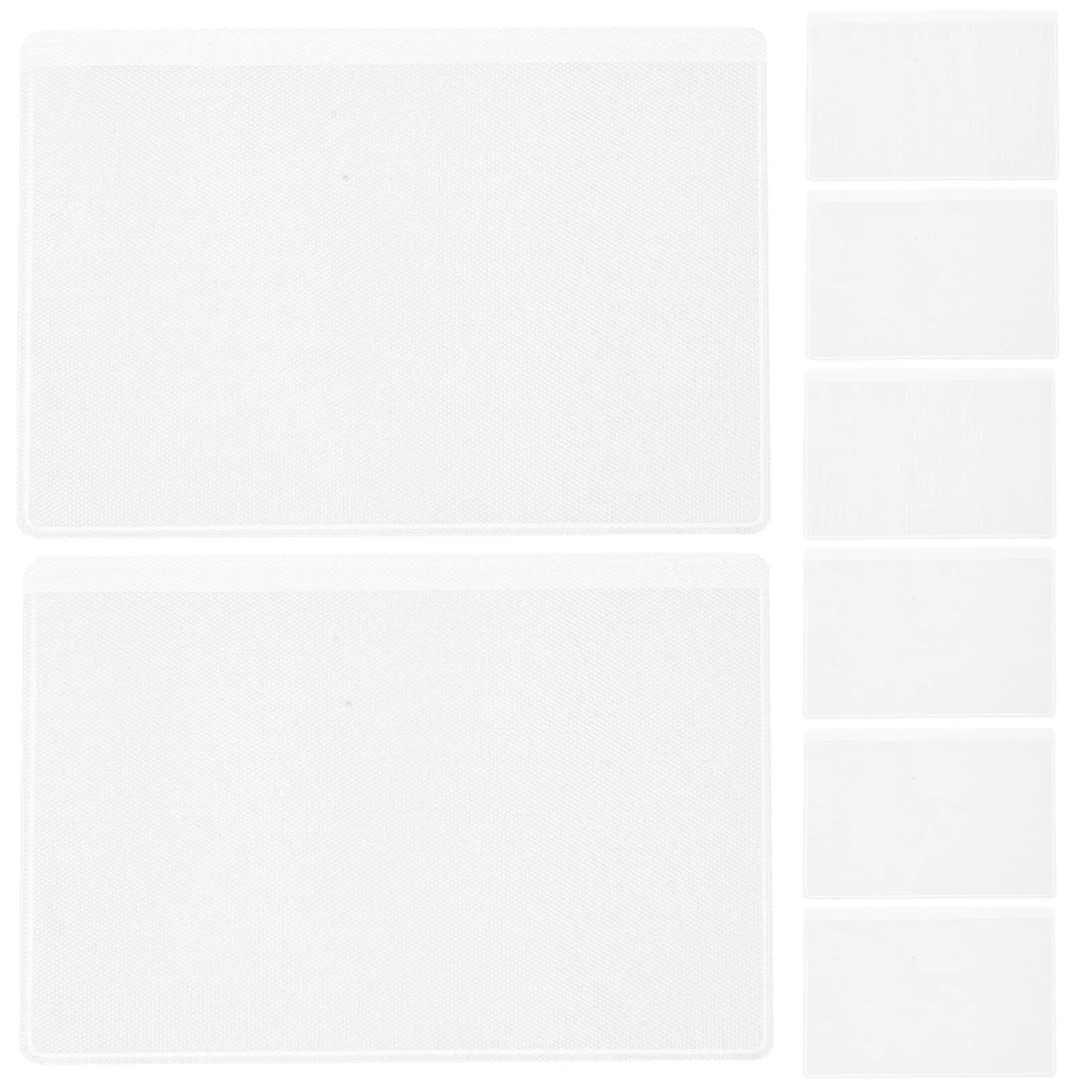 

50 Pcs Business Card Protection Case Identification Holder Sleeve PVC Transparent Card Storage Solution