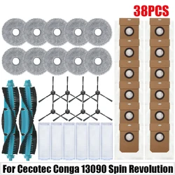 For Cecotec Conga 11090 / 13090 Spin Revolution Parts Main Side Brush Hepa Filter Mop Cloth Accessories