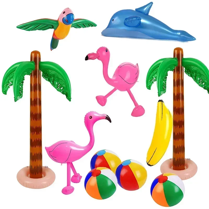 Juguetes inflables de piscina de verano para niños, juguetes flotantes de agua, decoración de Fiesta EN LA Piscina para jardín y playa, suministros