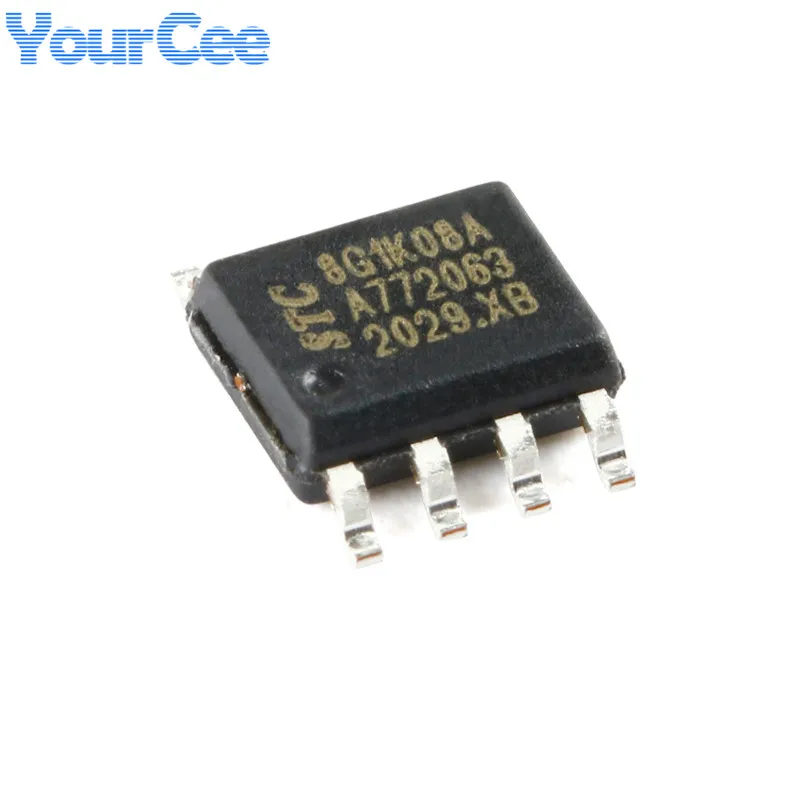 5PCS STC8G1K08A-36I-SOP8 STC8G1K08 Single-Chip Enhanced 1T 8051 Microcomputer Microcontroller MCU Micro Controller EEPROM ISP