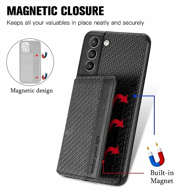 Wallet Card Case For Samsung Galaxy A56 A57 A55 A54 A53 A52 A37 A36 A35 S22 S23 S24 S25 Edge S26 Ultra FE Plus Magnet Cover Case