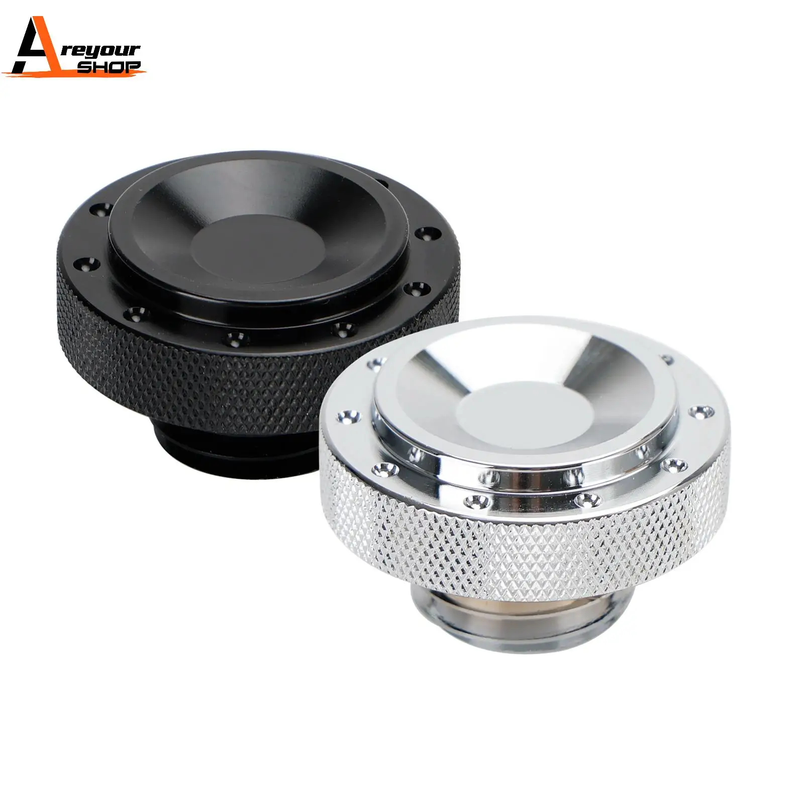 Areyourshop Billet Oil Filler Cap for Bonneville T120 Scrambler Street Twin Cup Black