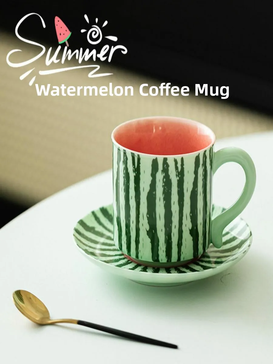 creative-simple-outdoor-indoor-afternoon-tea-cup-plate-set-cute-watermelon-pattern-stainless-steel-mug-for-hot-and-cold-bever