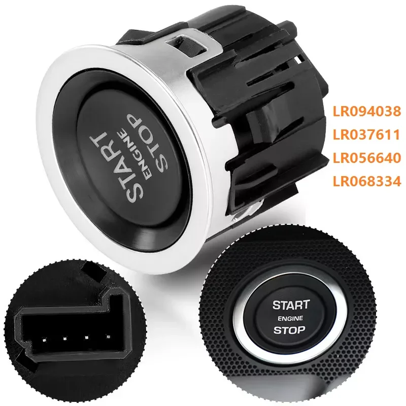 Car One-Touch Start Ignition Switch Stop Button Push LR094038 For Land Rover Range Rover 2013-2020 LR037611 LR056640 LR068334