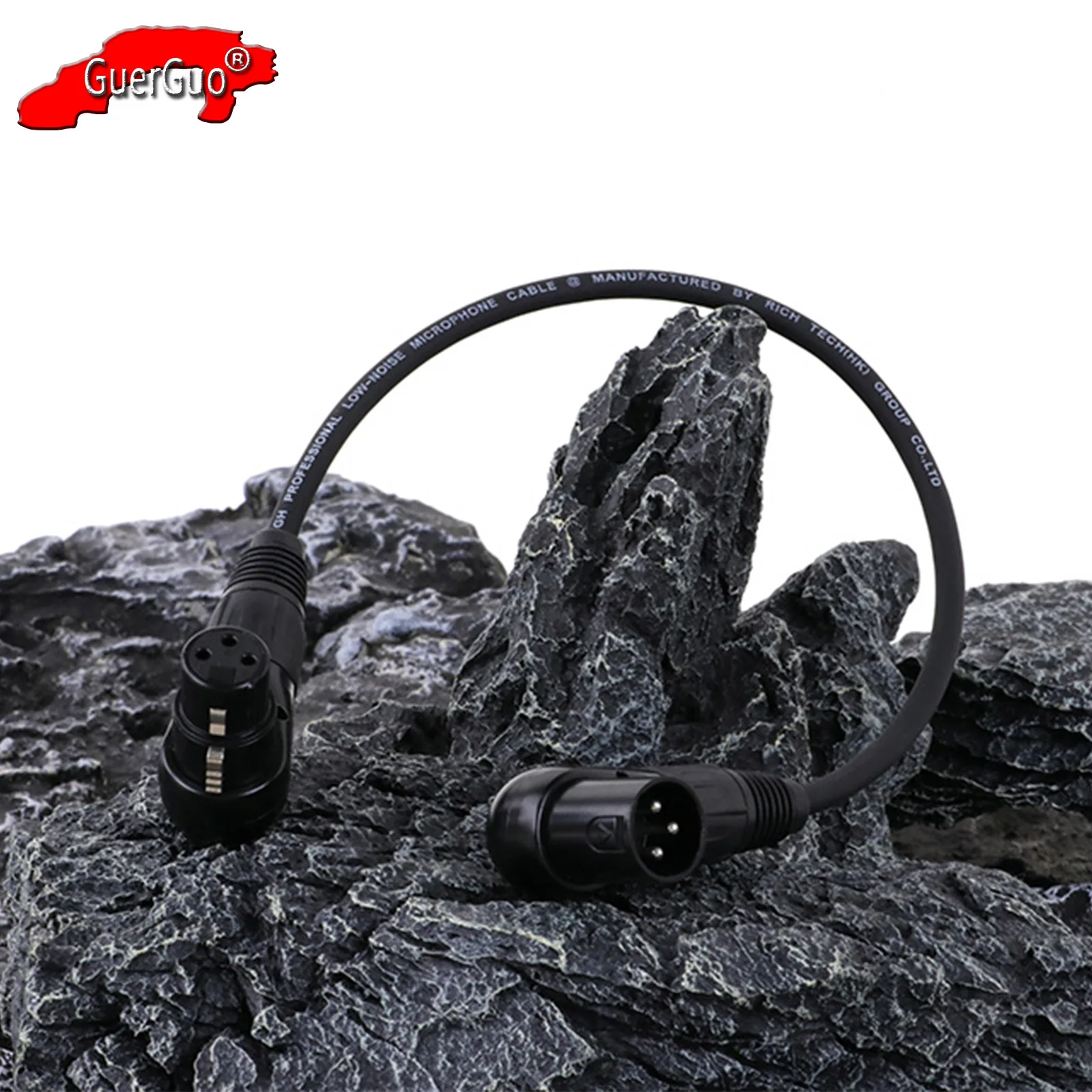 XLR Cable Extension Cord Right Angle 3Pin XLR Male to Female Balanced MIC Audio Shielded Line for Speaker Mixer Recording Studio