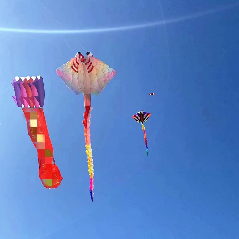 Inflatable kites 800cm fish kites flying for adults kites line professional kite Electric shocker Flying snake sports-leisure