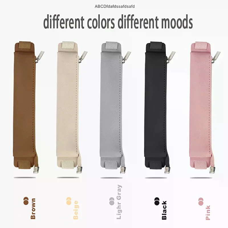 بو الجلود مشبك مرن مقلمة دفتر القلم حقيبة شاشة تعمل باللمس غطاء القلم #2