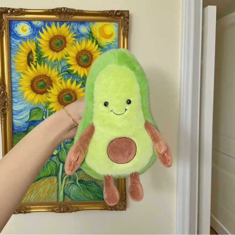 25*14 سنتيمتر أفخم الأفوكادو اللعب Kawaii الأخضر الفاكهة محشوة أفخم ألعاب كرتونية للبنين بنات هدايا عيد الميلاد #3