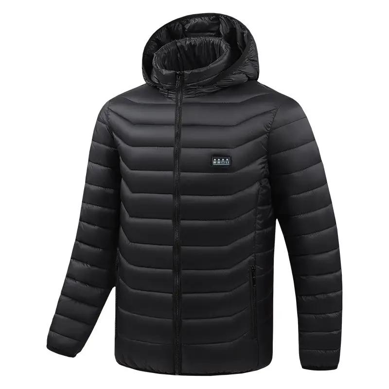 G-MACHT Unisex USB 38-Zonen Beheizte Kapuzenjacke, 4-Schalter-Steuerung, Langarm-Winterjacke für Camping, Wandern, Skifahren – Detail 9