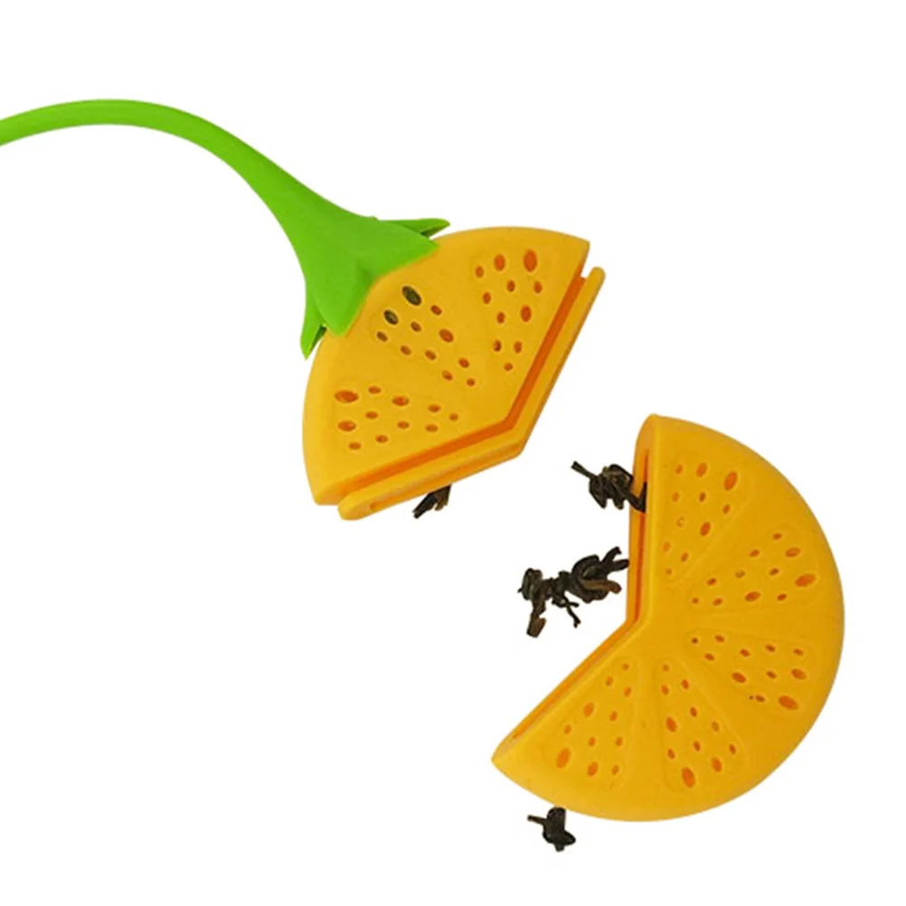 

4pcs Silicone Lemon Infuser Strainer Loose Leaf Filter For Home Restaurant Use Fruit Shaped Tea Brewing Holder Reusable